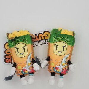 2 Official Stumble Guys 8" Plush Buddies - Cereal Killer.